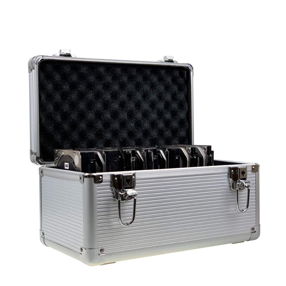 2.5" / 3.5" IDE SATA HDD Aluminum & EVA Protection Suitcase?Suitcase for 8 x 3.5 & 6 x 2.5 inch Hard Drive