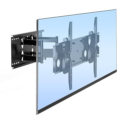 Mount-It! Full Motion TV Wall Mount | Heavy-Duty Dual Arm Articulating TV Bracket for 50-70 Inches Screen | VESA Compatible up to 800x450mm | 200 Lbs