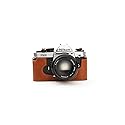 FM2 Case, BolinUS Handmade Genuine Real Leather Half Camera Case Bag Cover for Nikon FM2 FM FE FM2n FE2 with Hand Strap (LavaBrown)