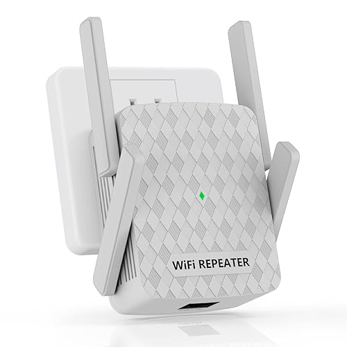 WiFi Extender Signal Booster, Internet Wireless Repeater for Home Coverage up to 10000sq.ft and 35 Devices, 1200Mbps WiFi Booster with Ethernet Port