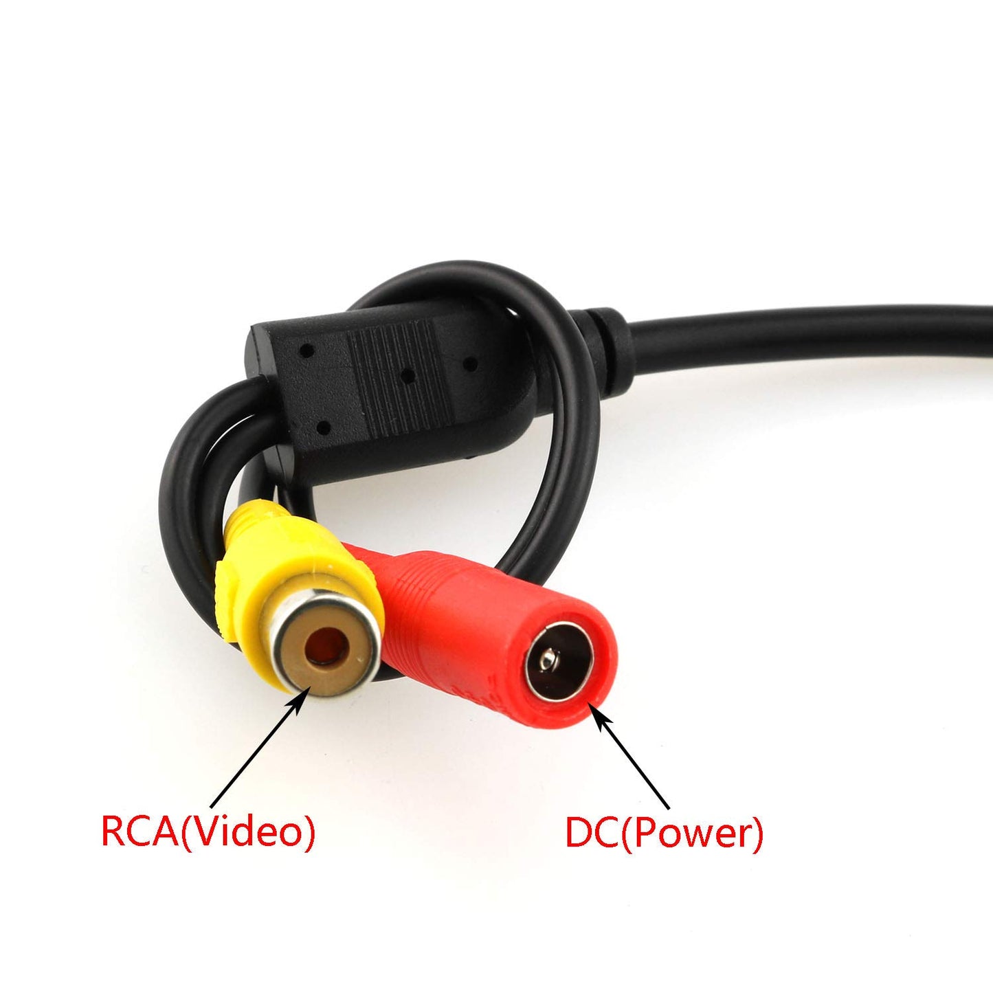 DGZZI 4 Pin Female to RCA Female Adapter 35cm/13.78" M12 4 Pin Female Aviation Head to RCA Female and DC Female Connector Cable for Car Camera
