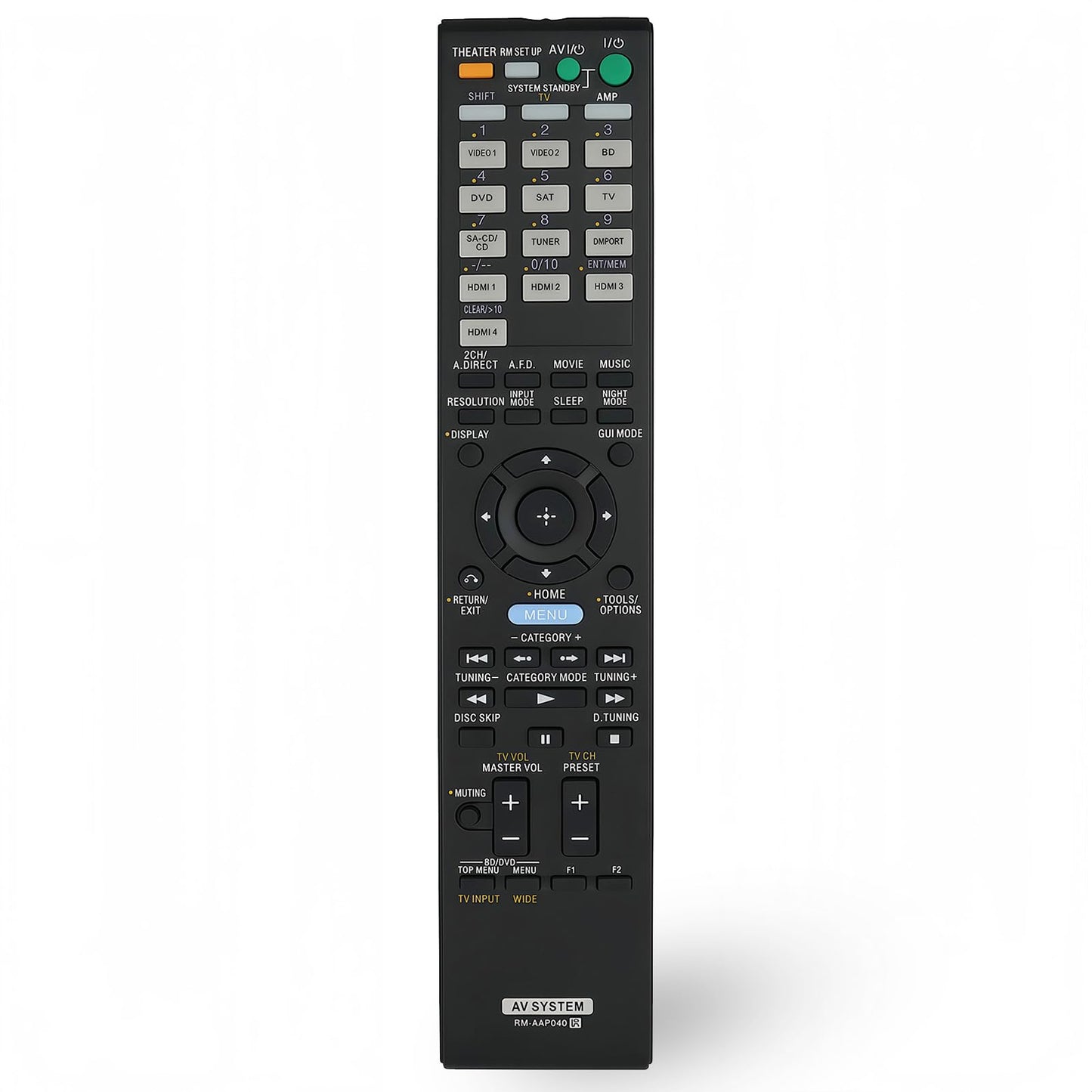 Replacement Remote Control RM-AAP040 for Sony 148786411 RM-AAP051 148785711 RM-AAP016 STR-DH700 STR-DG720 STR-K990 RMAAP016 148010011 STR-DG810 AV