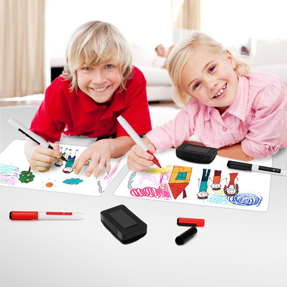 ANLIOTE Magnetic Dry Erase Board Fridge Whiteboard Sheet 20"x13"