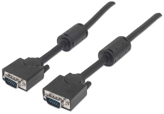 Manhattan SVGA Cable HD15 Male to Male with core 33-Feet/10m (317696)