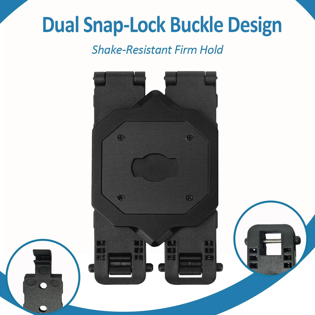 Camera Mount - Compatible with Axon Body Cameras 2/3/4, Lightweight Aluminum Alloy Construction, Suitable for Uniforms (Dual)