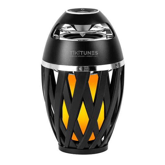 TikiTunes Portable Bluetooth 5.0 Indoor/Outdoor Wireless Speaker, LED Torch Atmospheric Lighting Effect, 5-Watt Audio USB Speaker, 2000 mAh Battery