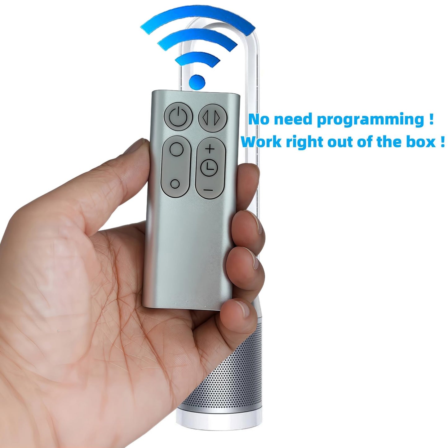 Replacement Remote Control Compatible for Dyson AM11 TP00 TP01 Pure Cool Tower Purifier Fan (Silver)