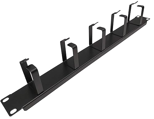 Electriduct 1U D-Ring Cable Manager - Route Cable Bundles - Wire Management System