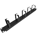 Electriduct 1U D-Ring Cable Manager - Route Cable Bundles - Wire Management System
