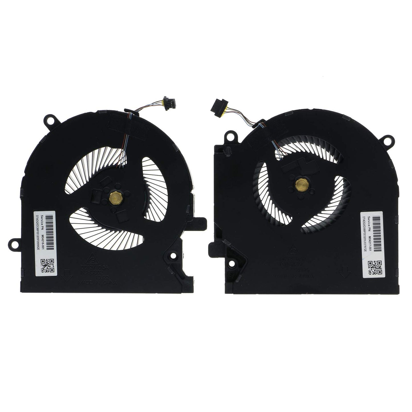 TRADOCK CPU & GPU Cooling Fan for HP Omen 15-EK Series, 7mm Length, 12V DC, 0.6W, 4000RPM, 41dB, Compatible with Laptop