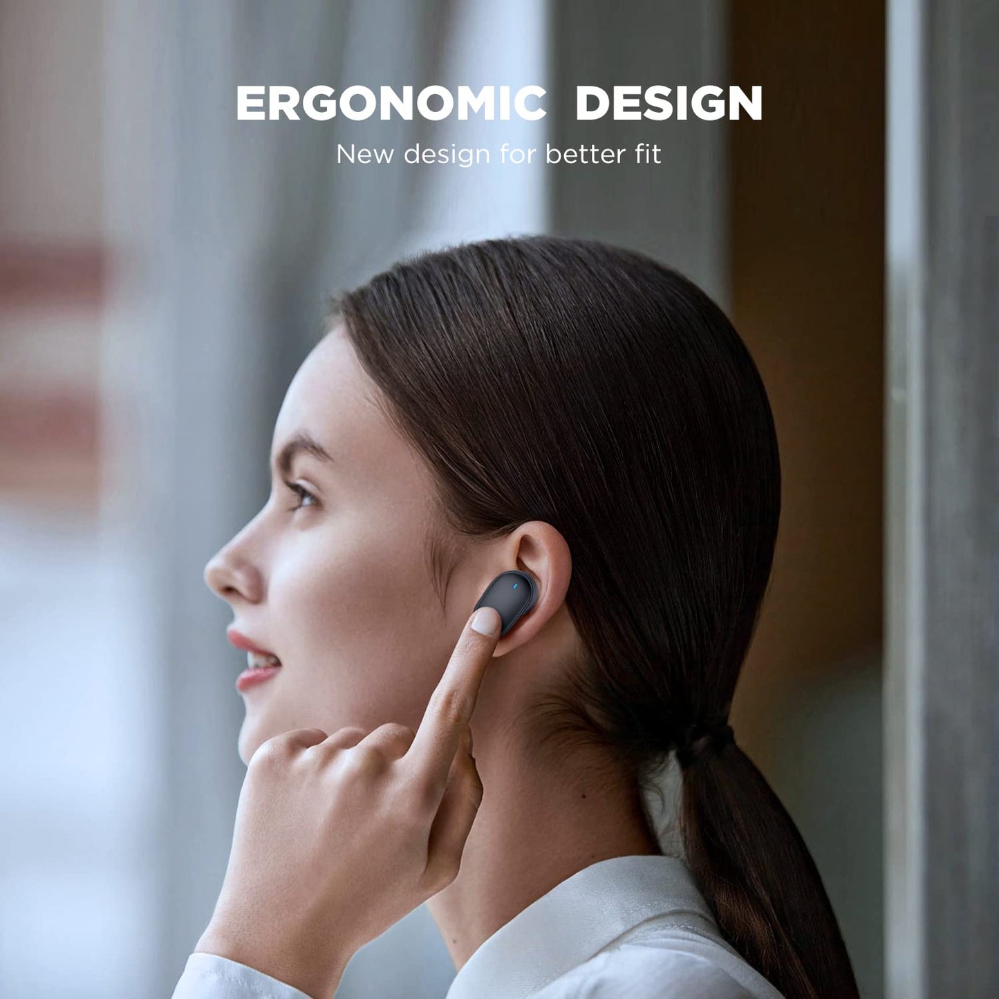 HTC True Wireless Bluetooth Earbuds 9 Bluetooth 5.3, in-Ear Earphones Transparent Case Design with Wireless Charging Fuction, 24Hour Playtime/Game…