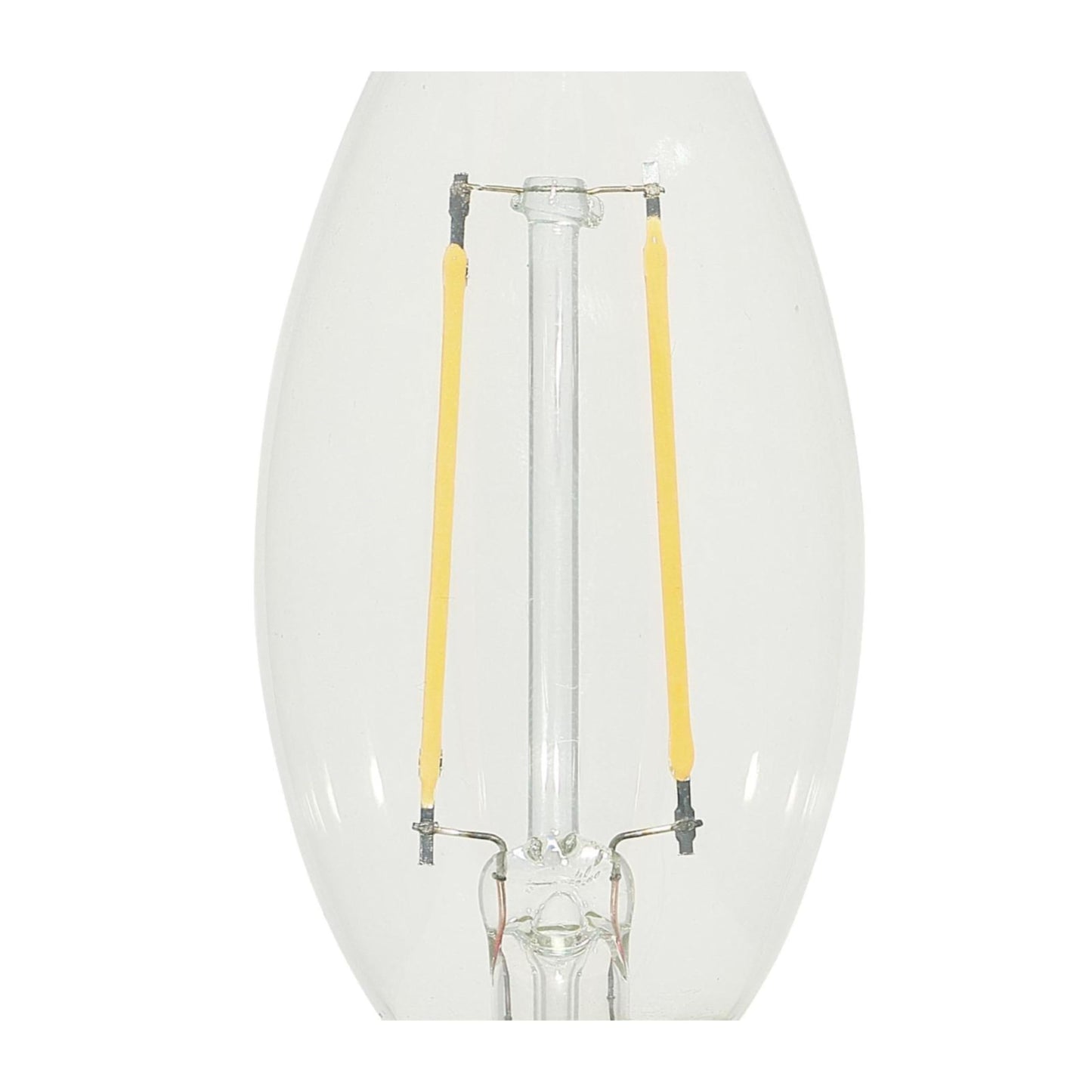 Westinghouse 4517120 3.3 Watt (40 Watt Equivalent) B11 Dimmable Clear Filament LED Light Bulb, Candelabra Base, 6 Pack