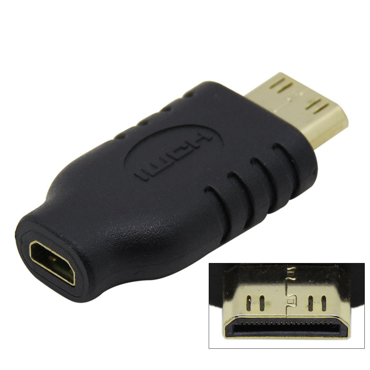 chenyang Type D Micro HDMI Socket Female to Type-C Mini HDMI 1.4 Male Convertor Adapter: Electronics