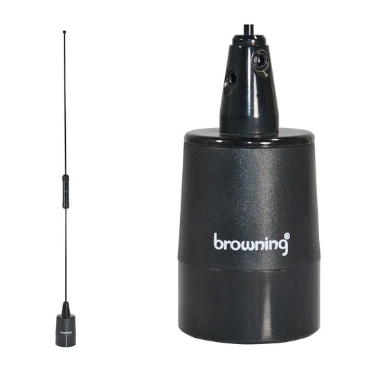 Tram-Browning 406 to 510 MHz UHF 4 dBd Gain Pre-Tuned Wideband NMO Antenna, Black