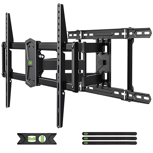 USX Mount Full Motion TV Wall Mount 42"-84" TVS, Fits 16" 18" or 24" Studs, Heavy Duty TV Mounts Bracket with Dual Articulating Arms Tilt Swivel