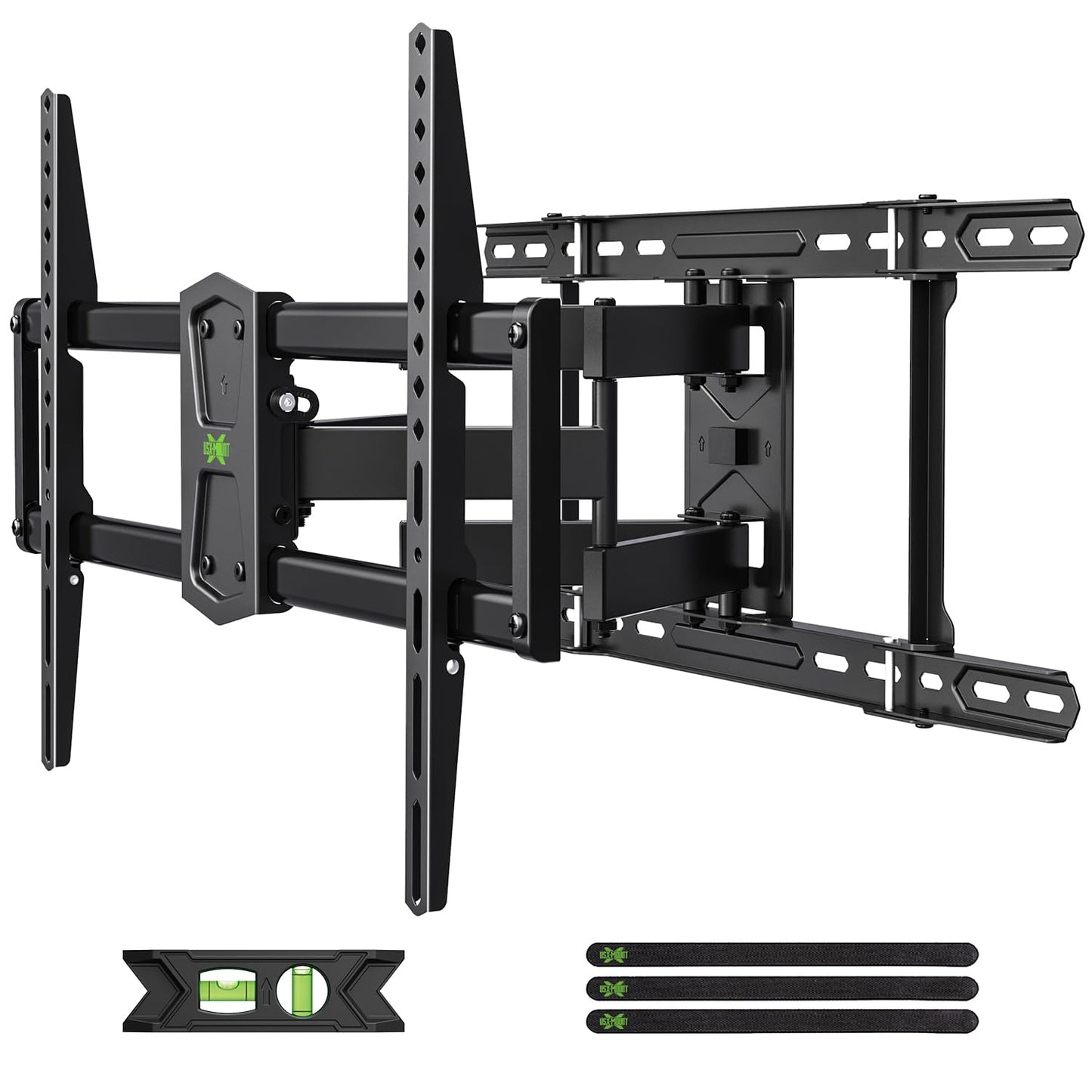 USX Mount Full Motion TV Wall Mount 42"-84" TVS, Fits 16" 18" or 24" Studs, Heavy Duty TV Mounts Bracket with Dual Articulating Arms Tilt Swivel