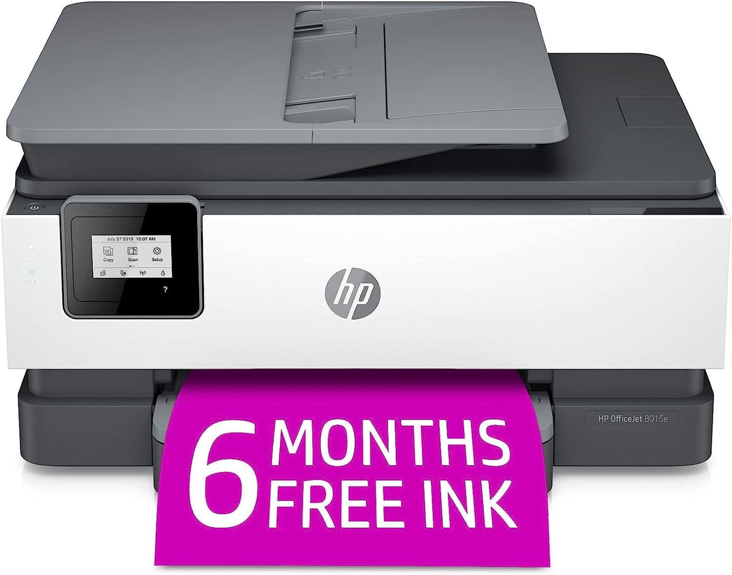 HP OfficeJet 8015e Wireless Color All-in-One Printer with 6 Months Free Ink (Renewed Premium)