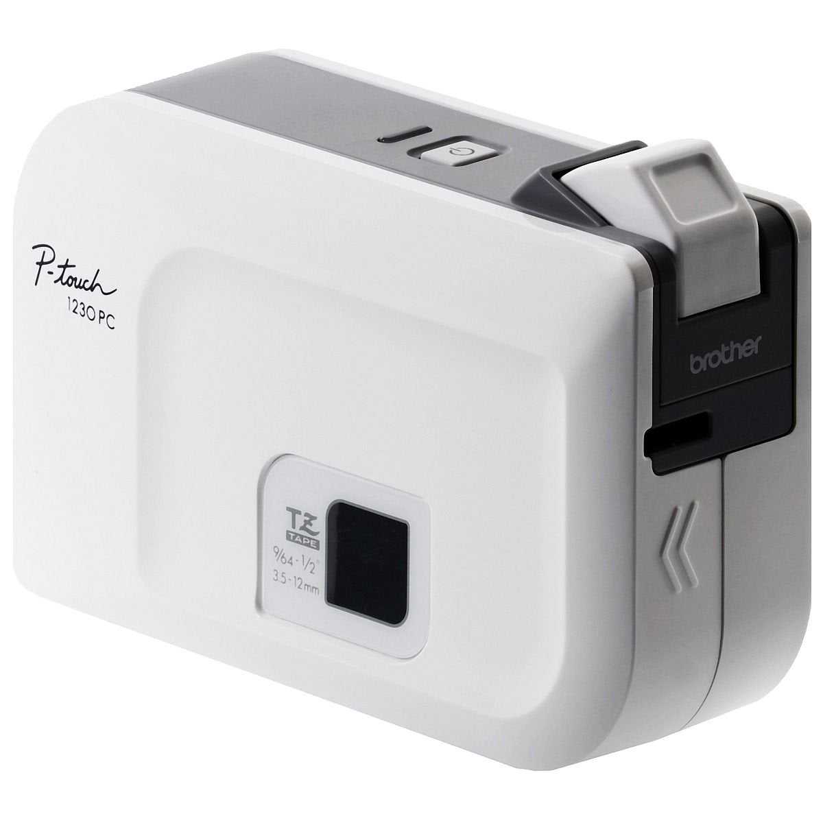Brother P-Touch, PT1230PC, PC-Connectable Label Maker, No Software Needed, Four Different Label Widths, Compact Design, White/Gray