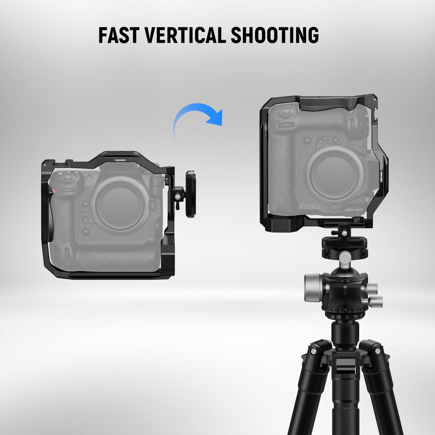 NEEWER NATO Clamp to Arca Type Quick Release Plate Adapter, Compatible with DJI RS4 RS4 PRO RS 3 RS 3 PRO RS 2 RSC 2 Gimbal Tripod Video Head SmallRig