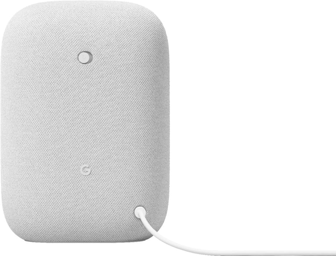 Google Audio Bluetooth Speaker - Wireless Music Streaming, Powerful Sound, Assistant Built-in, Wi-Fi and Bluetooth Connectivity, Smart Home Control