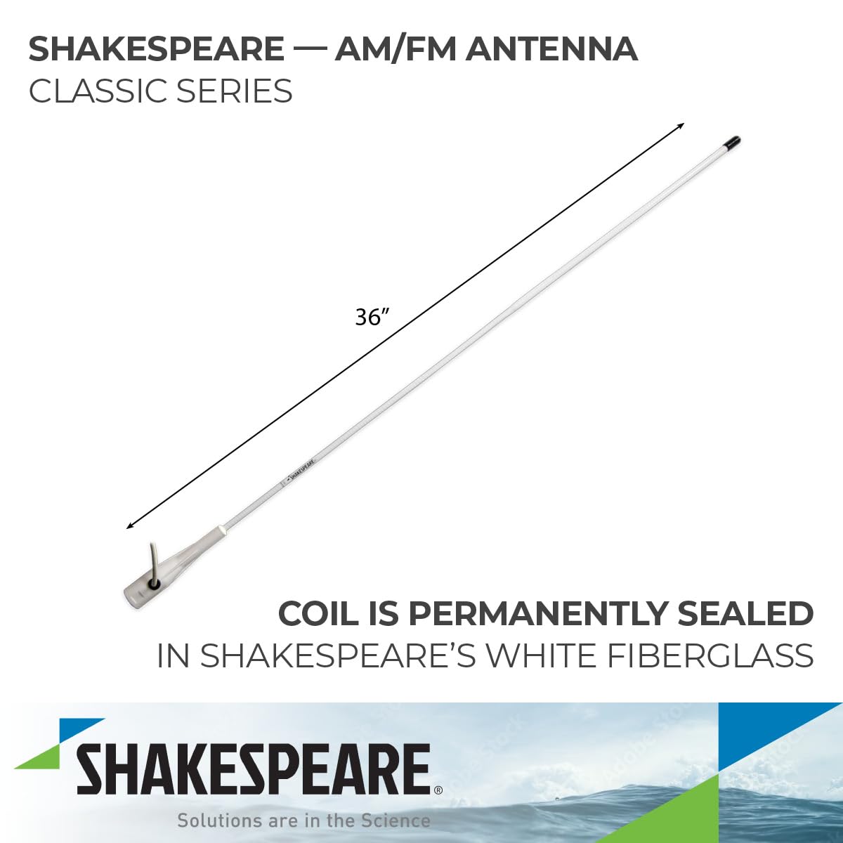 Shakespeare 4351 39" AM / FM Antenna