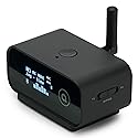 Auris Blume Duo HiFi Bluetooth 5.0 Music TV Transmitter & Receiver Long Range Wireless Adapter | Audiophile DAC, LDAC, aptX HD/LL, Display, Battery