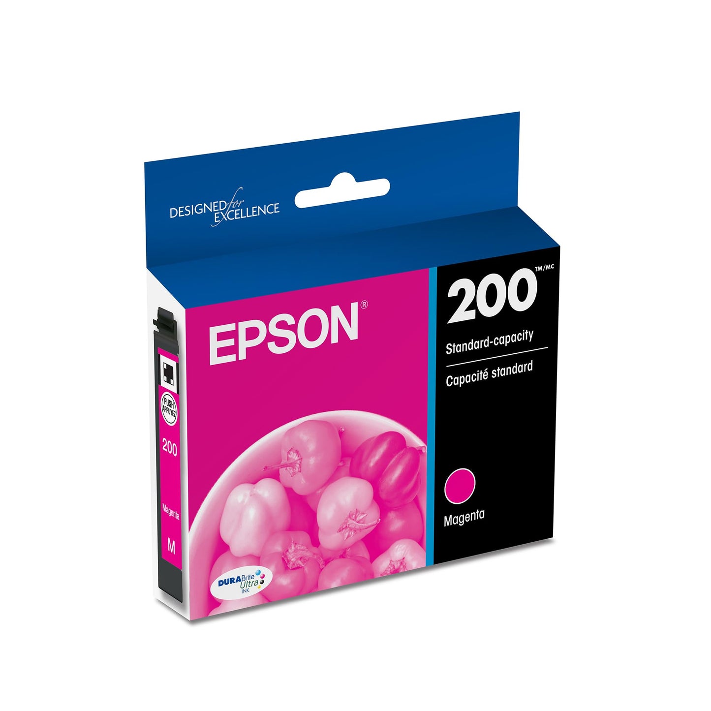Epson 200 DURABrite Ultra Ink Standard Capacity Magenta Cartridge (T200320) Works with Workforce WF-2520, 2530, 2540, Expression XP-200, 300, 310