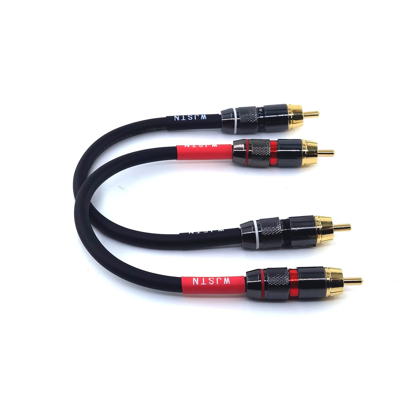 WJSTN-020 RCA to RCA Audio Cable, 1RCA Male to 1RCA Male Stereo Audio Cable Converter, Digital Stereo Audio Cable for subwoofer, Home Theater