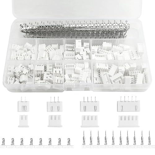 XINGYHENG 560Pcs Pin housing and Male/Female Pin Head Connector Adapter Plug Set(Compatible with 2.54mm JST-XHP2/3/4/5)