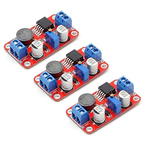 ACEIRMC 3pcs XL6019 5A High Power Current DC to DC Step-up 5V 6V 12V 24V 3-35V to 5-40V XL6019 Converter Adjustable Voltage Regulator Power Modules…