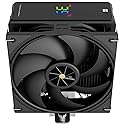 Thermalright Assassin X 120R Digital Black CPU Cooler, Digital Screen Top Cover CPU Air Cooler, Computer Heatsink Cooling, 2000RPM Speed, Support