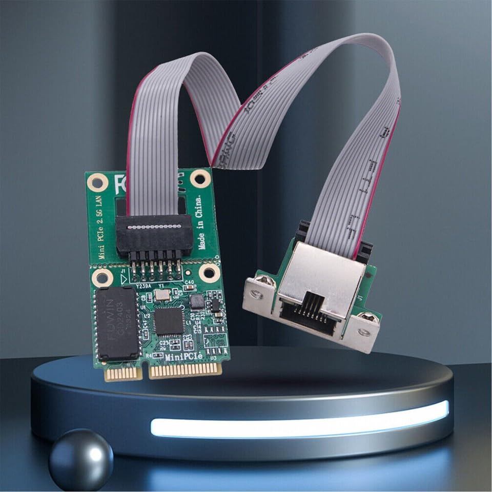 M.2 Gigabit Network Adapter 2.5G/1000/100Mbps M2 RJ45 Ethernet Adapter Fit For Mini