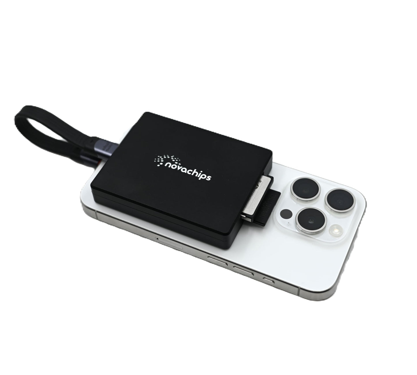 Novachips USB 3.2 10Gbps Combo Card Reader for CFexpress Type B and SDXC, MagSafe Compatible Dual Card Reader for Apple, Smartphones, Cameras