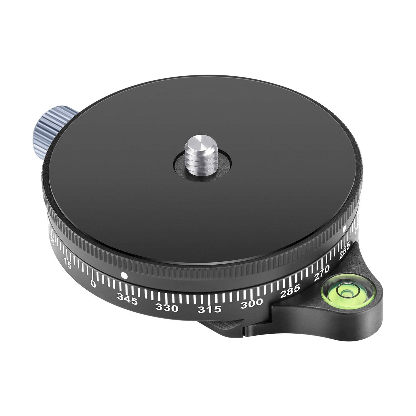 Neewer Camera Panoramic Panning Base with Style Plate, 3/8-inch Screw Aluminum Alloy Panorama Ball Tripod Head with Bubble Level for Tripod Monopod