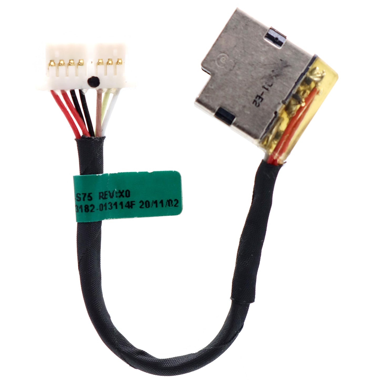 Deal4GO 90W DC Power Jack Cable M08887-001 M01322-S75 Replacement for HP 15-EG 15-EH 15M-ES 15M-EU 15-EG0025NR 15-EG0021NR, Black