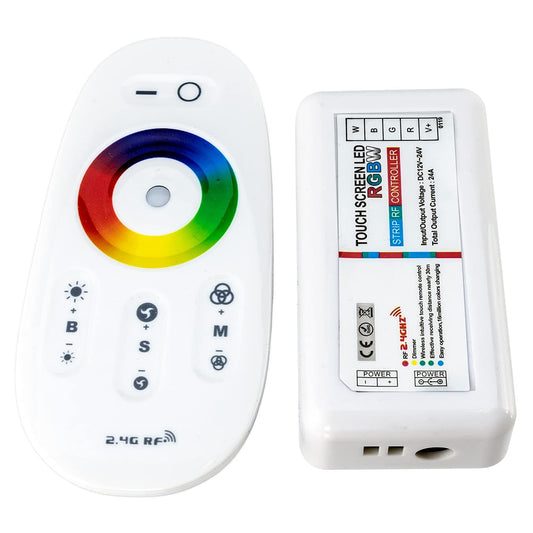 Perimeter Lighting Products RGBW LED Strip Light Mini Controller with 10 Key Wireless Remote - 12 Volt