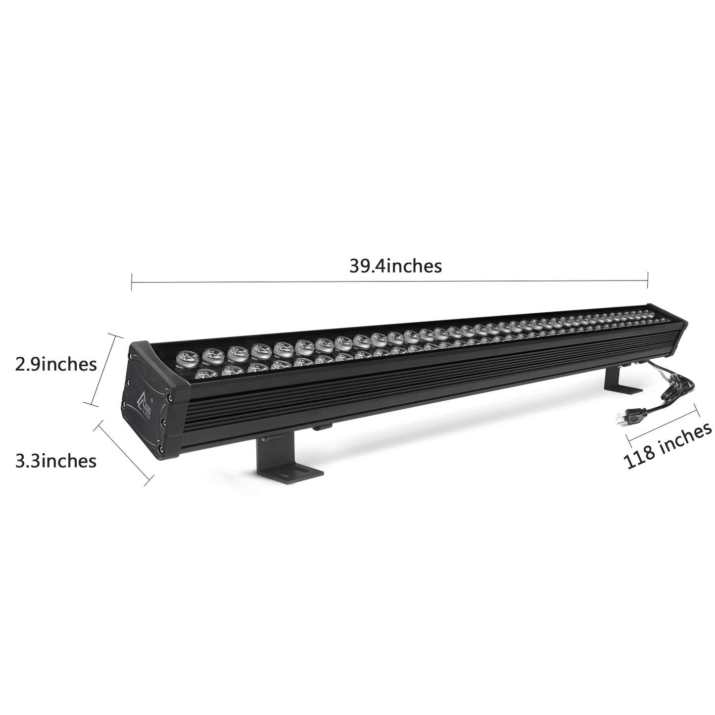 RSN LED 72W Linear Light, 39.5in Wall Washer Light, Linear bar Lamp for Wall, Bridge, Landscape Lighting and Billboard Lighting, Super Bright 7200