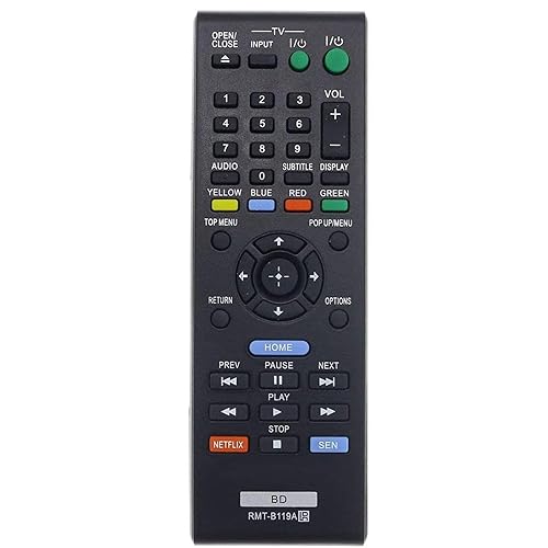 RMT-B119A Replace Remote Control for Sony Blu-ray Replace Remote Control BDP-S1100 BDP-S590 BDP-S5100
