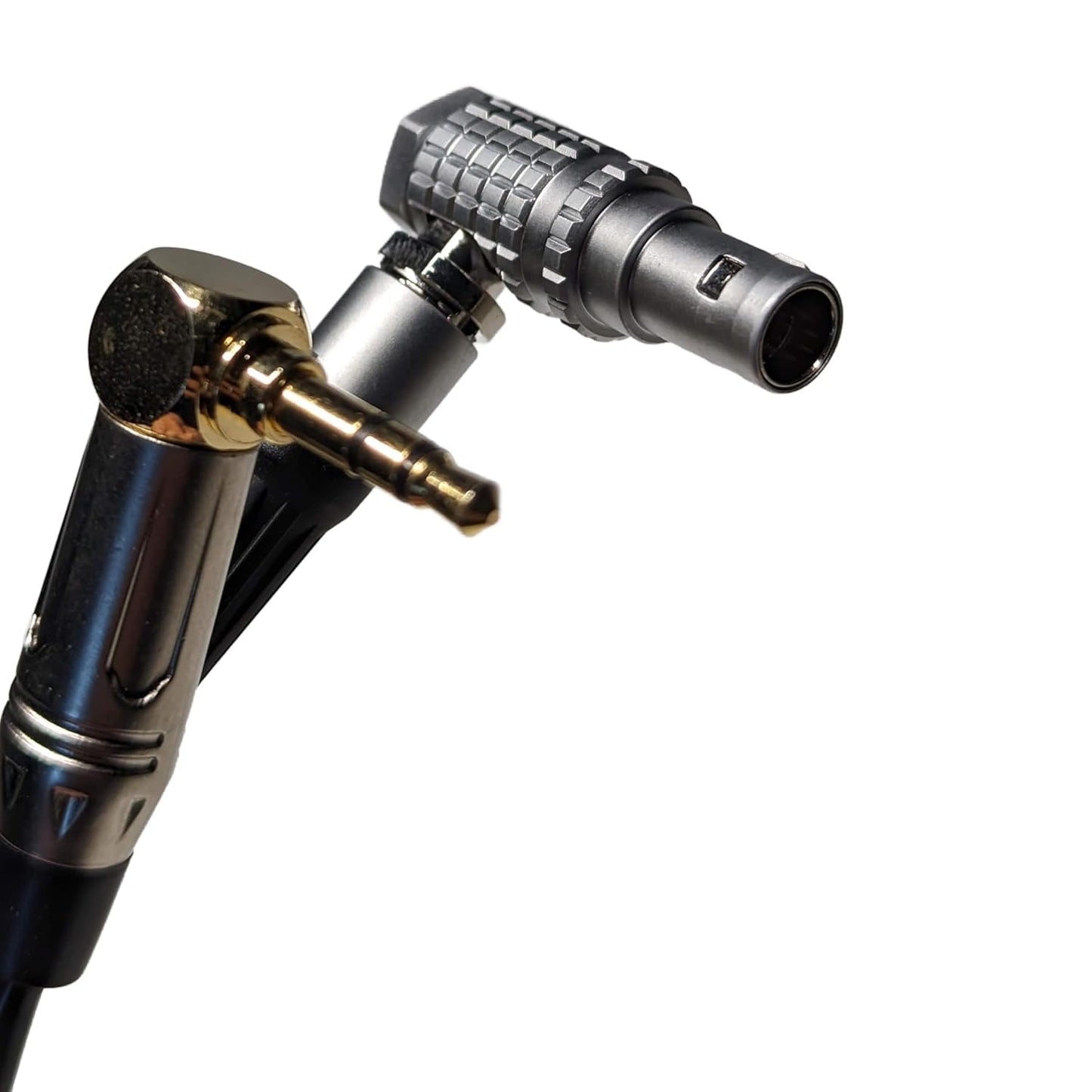 Milestock Tentacle 3.5mm TRS to Right Angle LEMO 5-pin Timecode Cable for Arri Alexa Mini/LF/XT, Zaxcom, Sound Devices 644, Lockit, Deity TC-1