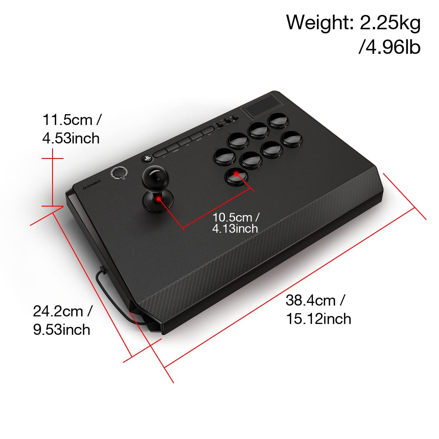 Qanba B1 Titan Wired Joystick for PlayStation 5/4 and PC