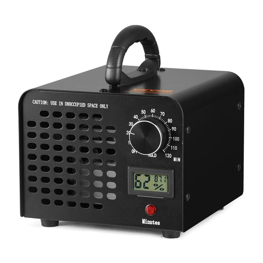 VEVOR Ozone Generator, 24000mg/h Ozone Machine, High Capacity Commercial/Industrial Ozone Generator Machine with 0-120 min Time Setting for Rooms