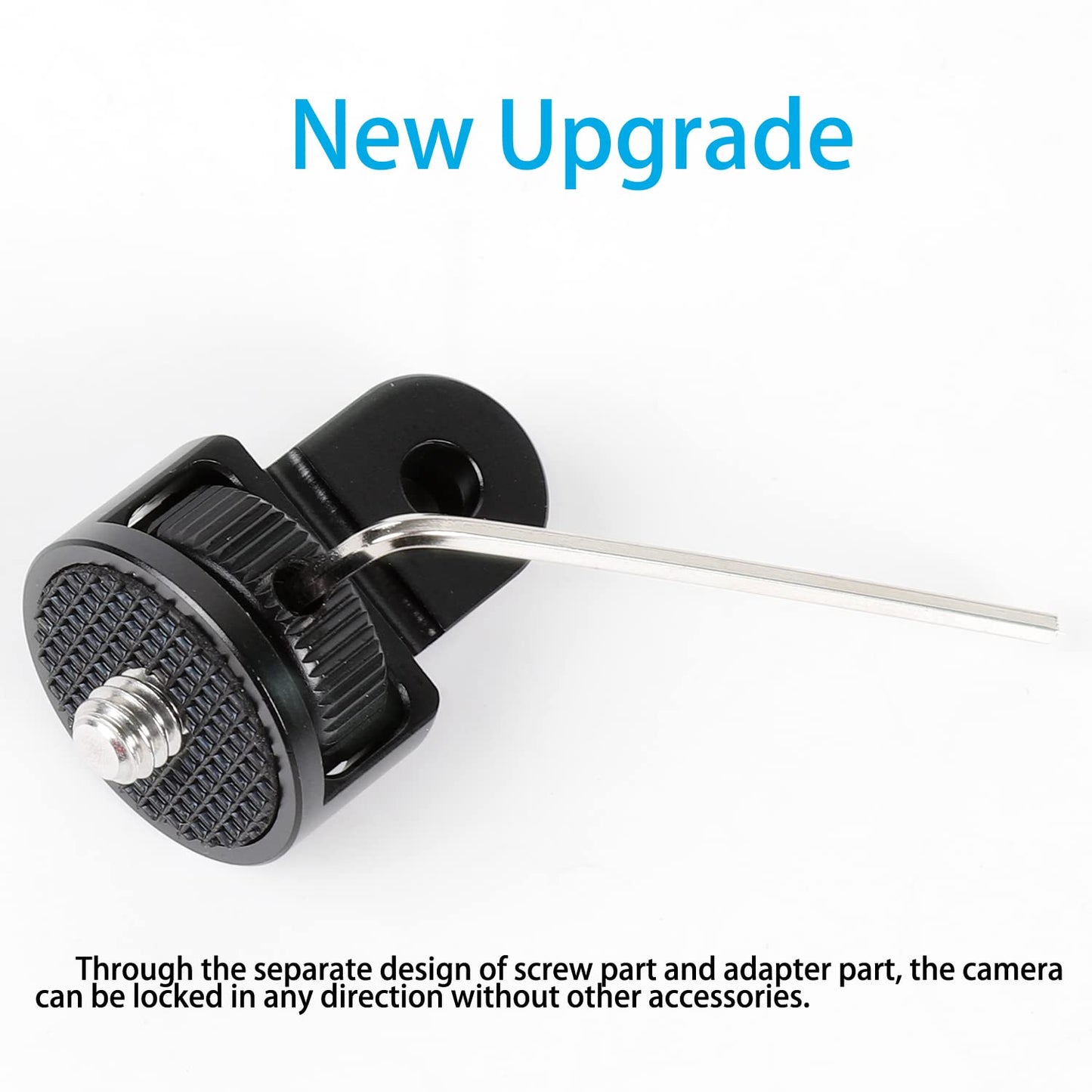 PellKing 1/4" Adapter Screw Head Camera Mount, CNC Aluminum Alloy Tripod Conversion Adapter for Insta360 One X5 X4 X3 X2 X/DJI OSMO 360/DJI Pocket 3
