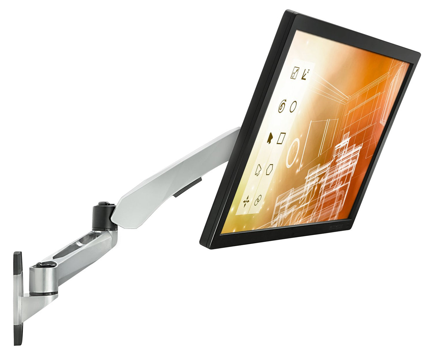 Mount-It! MI-35114S Height Adjustable, Articulating, Rotating, Tilting, and Swiveling 360 Degrees, Vesa 75mm and 100mm Compatible, Lcd, Plasma, Tv