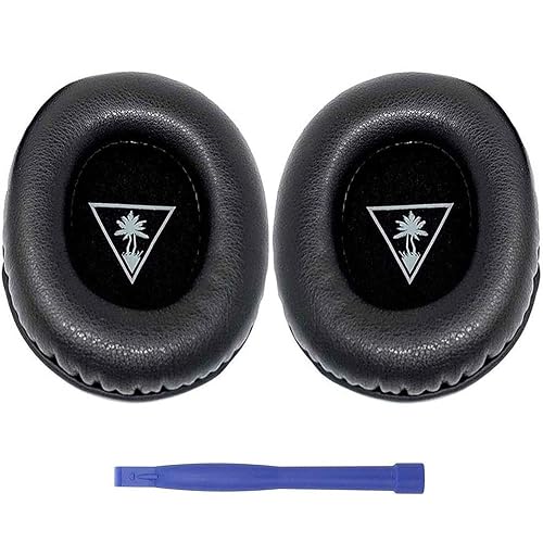 for Ear Force XO Seven Ear Pads, Replacement Protein Leather Earpads for Turtle Beach XO 7, Recon 50 60P, Stealth 500 P X, 600 Gen 1, 350VR 400 420X