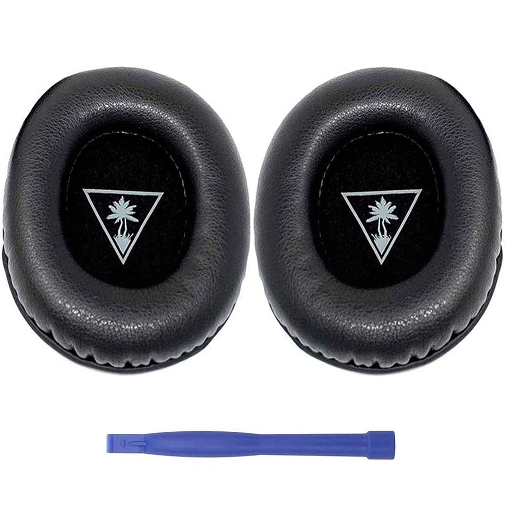 for Ear Force XO Seven Ear Pads, Replacement Protein Leather Earpads for Turtle Beach XO 7, Recon 50 60P, Stealth 500 P X, 600 Gen 1, 350VR 400 420X