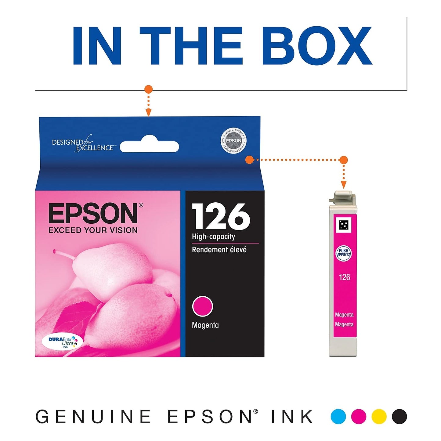 Epson 899054 126 Magenta Ink Cartridge High Yield (T126320)