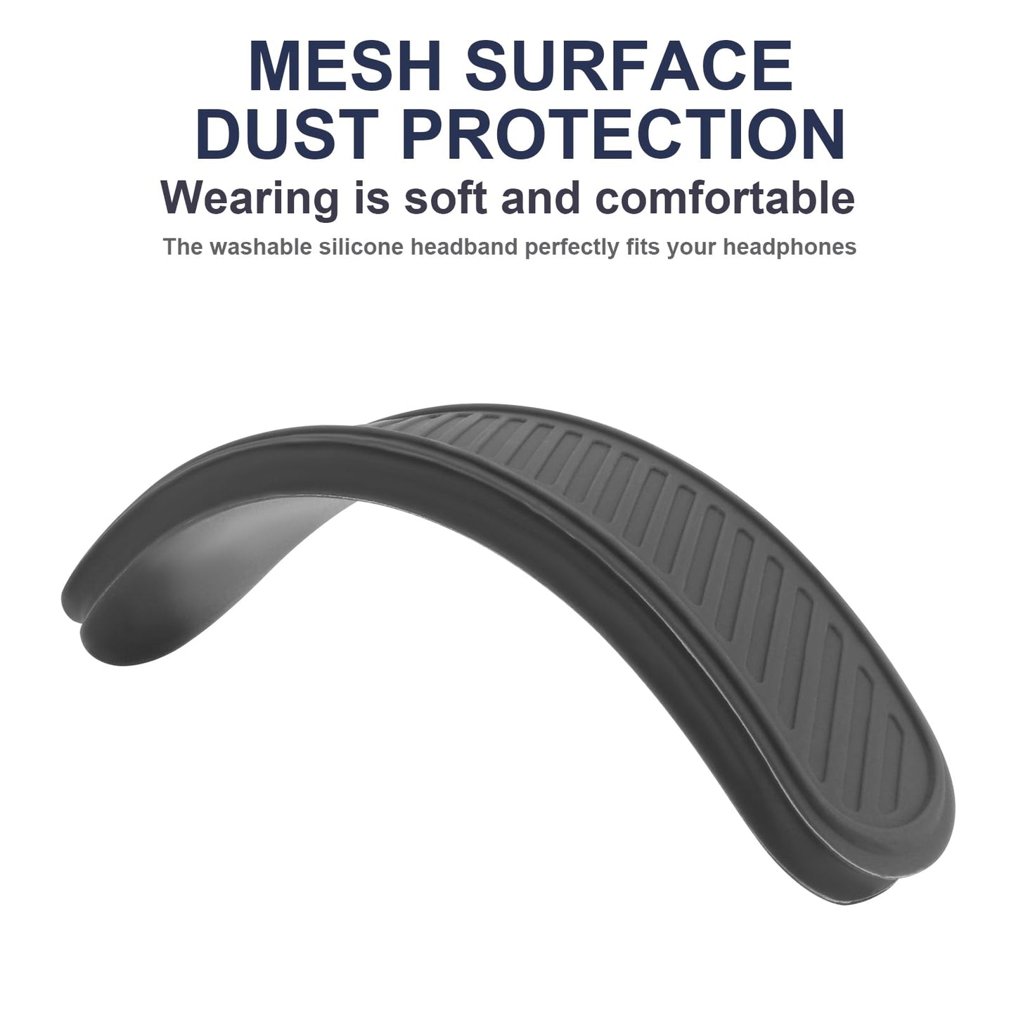 Silicone Headband Cover Replacement Headband Cushion Washable Head Top Pad Protector Compatible with Apple AirPods Max Headphones Soft & Comfort