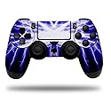 WraptorSkinz Decal Vinyl Skin Compatible with Sony PlayStation 4 Controller Lightning Blue (Controller NOT Included)
