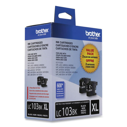 Brother LC1032PKS LC1032PKS Innobella 600 Page-Yield High-Yield Ink - Black (2/Pack)