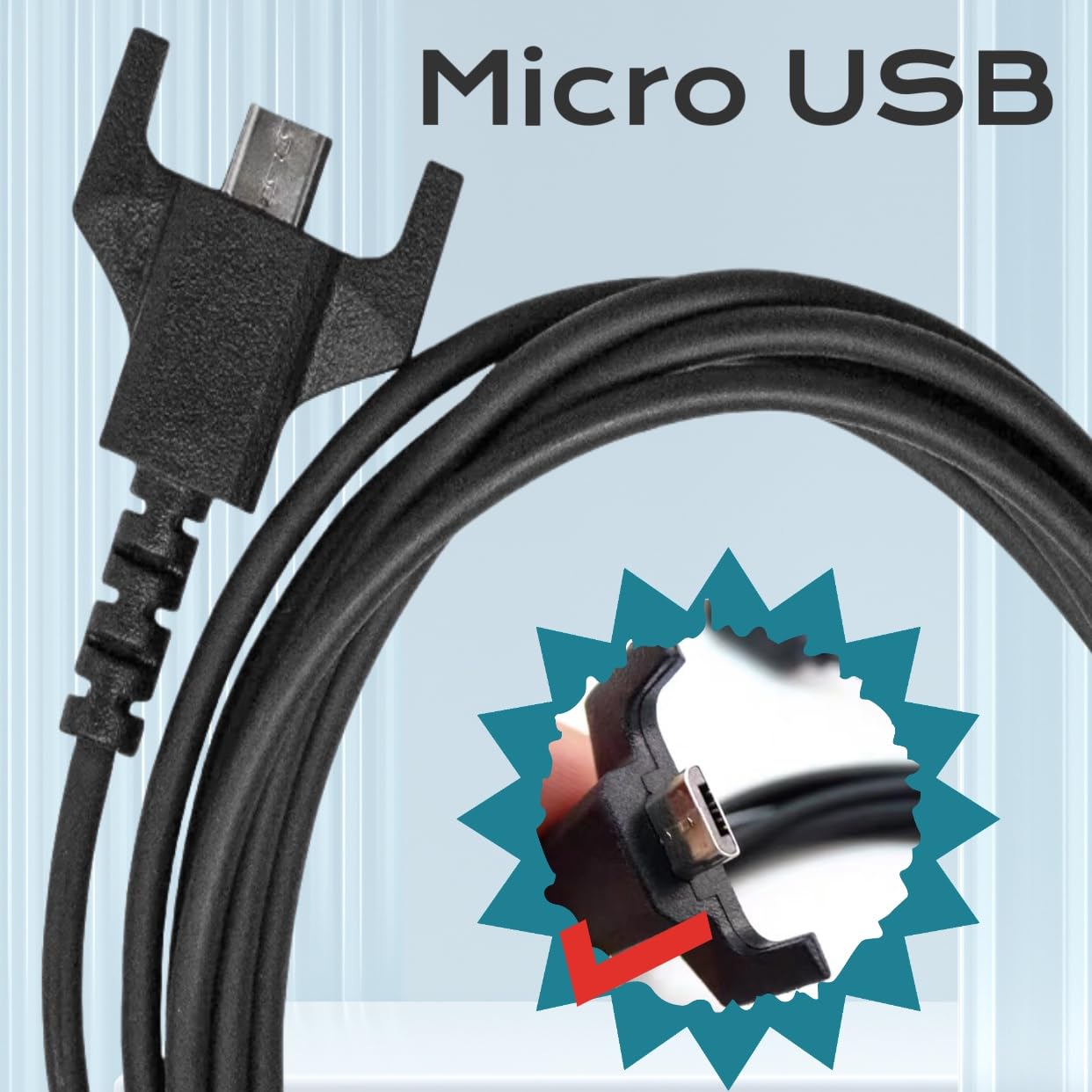 Qnanw USB Charging Cable Compatible with for Logitech G403 G703 G900 G903, G Pro Wireless Mouse, G PRO X Superlight Gaming Mouse, G560 Speaker, G PRO